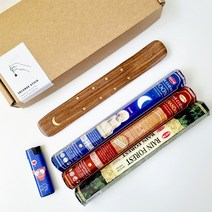 HEM 인센스스틱 3종 홀더 기프트 선물 세트 집들이 답례품 생일 퇴사, 더문, 프레셔스  찬단, 레인포르레스트 3종