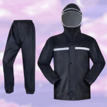 등산 라이더 우비 탈부착 더블 캡 남녀 도톰 더블 라이딩 전동차 테이크아웃 우비