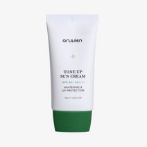 저자극 무기자차 UV 차단 톤업 선크림 50ml 여자 실외용 일상 관리