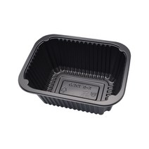 GADA PACK 19159 실링용기 (검정) 80개 반찬용기 죽용기 배달용기