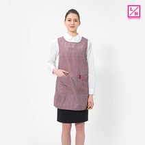 [예경] 구김없는 포그니 기능성 데님 원피스 앞치마, PO-8502-A/특대/검정색