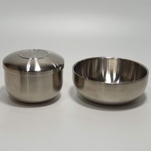 제사밥그릇 스텐 이중보온식기 (수저 별도구매), 중, 1개