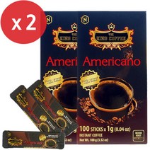 킹커피 아메리카노(1g x 100개입)100g x 2개/G7/로투스/원두/델로스