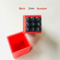 가죽 스탬핑 각인 가죽 스탬핑 키트 스틸 펀치 도구 숫자 문자 알파벳 DIY 쥬얼리 금속 2mm-8mm, 01 2mm Number