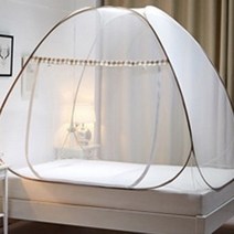 디카운티 바닥있는 원터치 침대 스텐 스테인레스 사각 모기장 텐트 미세 촘촘망 촘촘 방충망 캐노피 창문 1인용 슈퍼싱글 퀸 패밀리 대형 범퍼 야외 모기망, 심플형