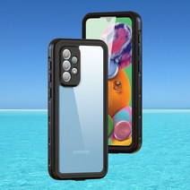 갤럭시 IP68 워터 스쿠버 방수 케이스, 블랙, 1개