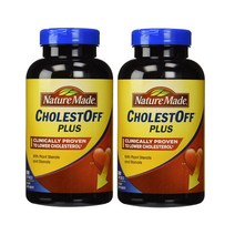 네이처 메이드 콜레스토프 플러스 900mg 식물성 스테롤 스타놀 각각 200소프트젤(2팩), 한 사이즈, 단색, 2개
