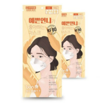 예쁜언니가좋아하는마스크 KF94 대형 화장안묻는 KF80 K94 블루본마스크 얼큰이마스크, 180매