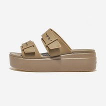 크록스 브루클린 버클 로우 웨지 CRS207431-KHAKI