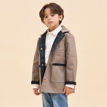 BEANPOLE KIDS 체크 리버서블 트렌치코트 베이지 BI313TU01A