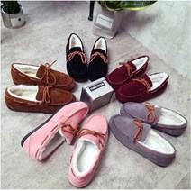 포근한 겨울단화 여성모카신 임산부신발 털신 깔끔