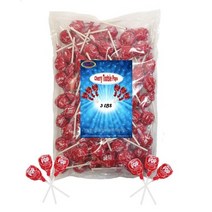 Tootsie Pops 투시팝 체리 맛 막대 사탕 75피스 투시롤 캔디 Cherry Flavor, 1세트
