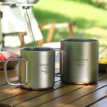 0LitY 티타늄 더블월 머그컵 케이스 포함, 티타늄 더블월컵 550ml TD550