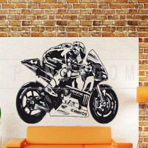 집 벽 스티커 새로운 모토 발렌티노 로시 벽 예술 스티, 상세페이지 참조3