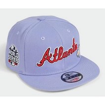 New Era 뉴에라 애틀랜타 브레이브스 플라워 팩 9FIFTY 스냅백 모자 캡 라벤더 - 희귀 196821504558