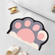 카펫 카페트 매트 러그 욕실 화장실 공부방 바닥 욕실, 01.40x60 cm(흡수 모조 캐시미어), 04.회색 발