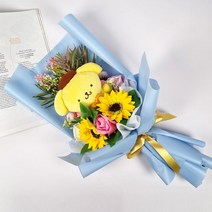 쿠로미 마이멜로디 외 3종 인형꽃다발 졸업 입학식 생일 비누꽃 축하 사탕부케 꽃다발 선물, 03 폼폼푸린 인형꽃다발