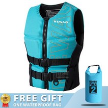 구명 조끼 서핑 카약 웨이크 보드 뗏목 구조 표류, 10 K0214 Blue
