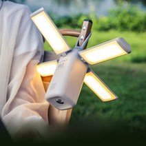 캠핑조명 LED 야외 보조배터리 휴대용 텐트 스탠드 거치형, 연한 전나무 녹색(10400mAh 배터리)