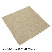 스퀘어 냅킨 손수건 와이프 5 개 모조 린넨 그레이/카키 30x30CM 식탁 레스토랑 웨딩 홈 파티 데코, Khaki