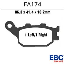 EBC 02-13 브이스트롬1000 리어 브레이크패드 FA174