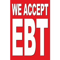 4LESS4 LESS CO 20x30 WE ACCEPT EBT Poster Retail Business Store Window POP Sign rb