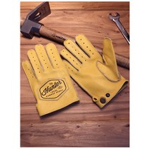 클래식 바이크 장갑 반장갑 할리 오토바이 소가죽 여름용 레트로 논슬립, B 장갑