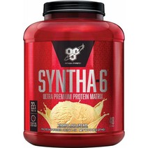 BSN 신타 6 웨이 프리미엄 프로틴 메트릭스 바닐라 아이스크림 SYNTHA-6 Whey Protein Powder 2.27kg, 1팩