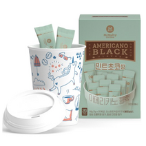 맥널티커피 아메리카노 블랙 민트초코향 20p + 리유저블컵 세트, 20개, 7세트