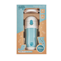 푸고 유아용 프리미엄 빨대컵 350ml, 블루, 6세트