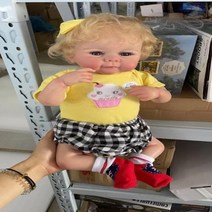 리본돌 전문 돌리아 천 바디 용 줄리엣 다시 태어난 인형 부드러운 귀엽고 몸매가 살아있는 3D 스킨 페인트 제네시스 보이는 정맥 아트 49cm-79, 1.48cm - blue eye