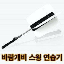 오감인류 골프 바람개비 스윙 연습기 교정기 연습채 파워 스피드 비거리 향상 집콕 운동 기구, 화이트