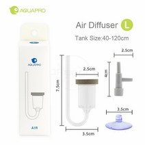 에어 디퓨저 산소 버블 분무기 스톤 카운터 체크 밸브 포함 수족관 미니 나노 마이크로 산소처리기 필터, 공기 디퓨저 l