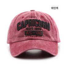 레터링 자수 구제 빈티지 캡 모자 아웃도어 남성 스포츠 캐주얼 스트리트 퍼스널 캡