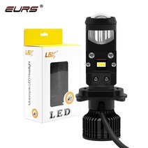 업소용빔프로젝터1pcs H4 LED 오토바이 헤드 라이트 키트 램프 미니 프로젝터 렌즈 팬 냉각 8000LM 자동차, 01 H4/9003/HB2 안녕하세요/소호