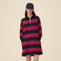 타미힐피거 릴렉스드 오가닉 코튼 럭비 드레스 (T22C6TDR032WT10YA)