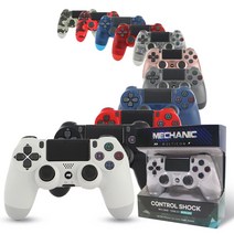 메카닉 멀티콘 무선 블루투스 컨트롤러 PC스팀 PS4 듀얼쇼크4 호환 13가지 색상, 밀리터리 화이트, 1개