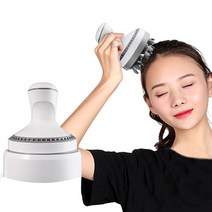 Kiboer 마사지기 두피 마사지기 전동 고희전 IP7급 방수 저소음 다용도 충전식, 화이트, Kiboer-179