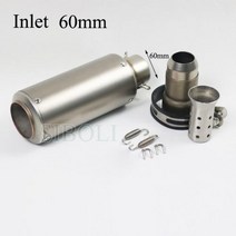 51mm 60mm 범용 오토바이 레이싱 배기 이스케이프 수정된 더트 핏 자전거 머플러 R1 R3 R6 S1000RR CBR600RR CBR1000RR, Z Laser
