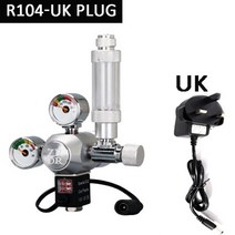 diyaquarium co2 레귤레이터 체크 밸브 버블 카운터 솔레노이드 밸브 제어 시스템 키트 포함 수족관 co2 감압 밸브, g5-8-ac100-240v, r104-uk 플러그