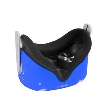 vr 기기 oculus quest 2 헤드셋 헤드 커버 용 실리콘 보호 기계 가성비 게임, 협력사, 푸른