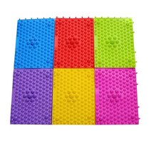 마사지의자 마사지베드 마사지기계 소형안마의자 TPE 지압 시트 소품 친환경 플레이트 발 마사지 매트 신, 01 red