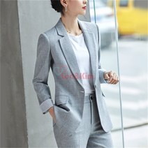 리앤킴 여성 정장 싱글 자켓 바지 상하의 투피스 세트 WA2360