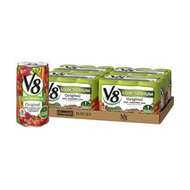 V8 저염 오리지널 100% 야채주스 5.5oz(163ml) 24캔 Low Sodium Original Vegetable Juice 5.5 oz. 4 packs of 6, 163ml