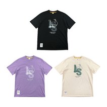 르꼬끄 사이클 라이프 루즈핏 레이어드 앞그래픽 반팔티 QN223CRS41