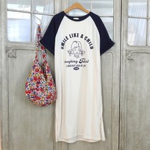 이힝 [로켓] 삐삐소녀 프린팅 나그랑 홈웨어 롱원피스