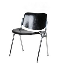 리라 빈티지 디자인 웨이브 아이론 체어 1인 카페 의자, O