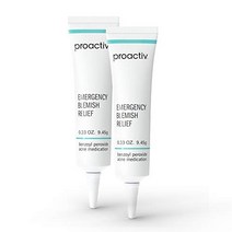 proactiv Emergency blemish relief - 벤조일 퍼옥사이드 젤 - 얼굴과 몸을 위한 여드름 스팟 트리트먼트 0.33 oz, 0.33온스2팩