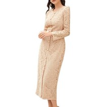 정장 하객원피스 예복 피로연 상견례 롱 레이스 핑크 XS 오피스룩 럭셔리 결혼 돌잔치 아나운서룩 방송