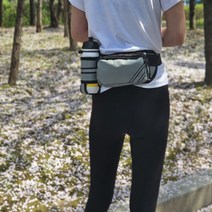 칼루티 런닝가방 런닝힙색 자전거가방 방수 흠집 방지원단, 그레이